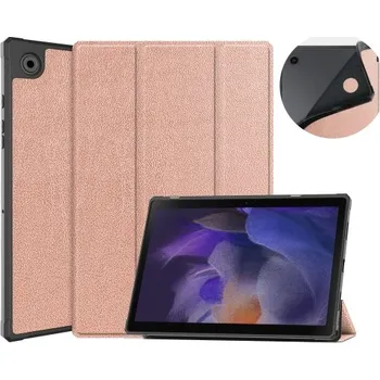 Pouzdro na tablet VSECHNONAMOBIL 37543 LEATHER Zaklápěcí obal Samsung Galaxy Tab A8 (SM-X205 / SM-X200) růžový