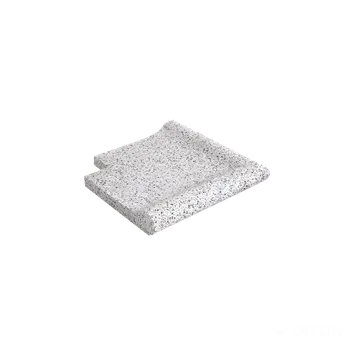 Zahrada DITON Bazénový lem FANTASY Velikost: 50 × 50 × 4 - 8, Varianta: Bazénový lem Fantasy - profil vlna, rohový ostrý vnější bílý, Povrch: natur, tryskaný