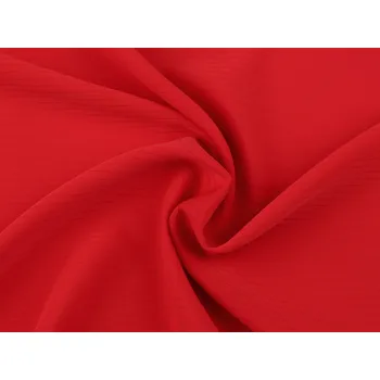 Imitace hedvábí proužek, barva 5 červená