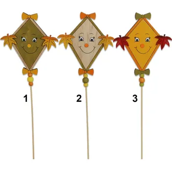 Drak zápich dřevo 32/8cm mix