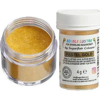 Potravinářské barvivo Sugarflair - PASTEL GOLD 4g - prachový lesk