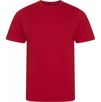 Pánské tričko Módní pánské tričko Ecologie z organické bavlny Barva: červená ohnivá, Velikost: XL EA001