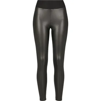 Dámské legíny Ladies Faux Leather High Waist Leggings - black L