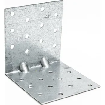 Tesařské kování Mark KMP9 Úhelník montážní s prolisem 80x80x80x1,5mm