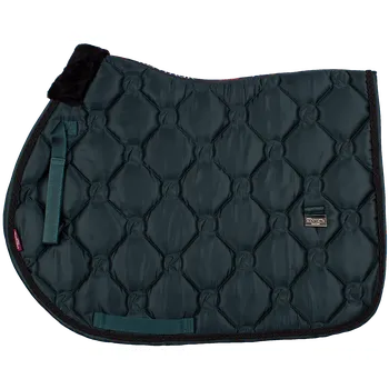 Vybavení pro koně Kentaur Podsedlová dečka SATÉN - tmavě zelená