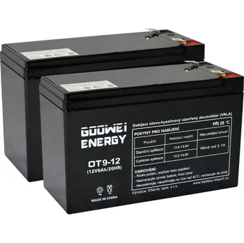 Trakční baterie Goowei Energy APC RBC165, alternativa bez příslušenství (2ks Goowei OT9-12)