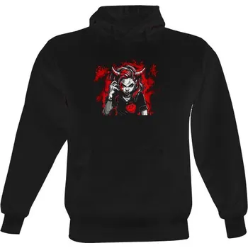 Pánská mikina Pánská mikina s kapucí s potiskem Ďáblice pánské