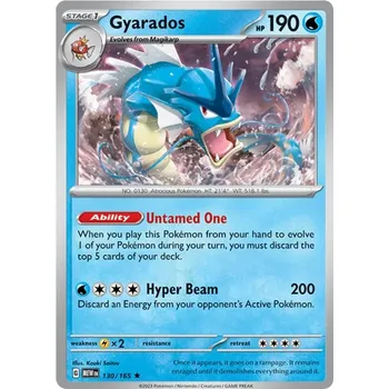 Sběratelská karetní hra Gyarados 130/165 - Scarlet & Violet 151 Typ karty: Holo