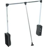 Výklopný věšák EASY, 87/115 cm, 12kg, černá, chrom