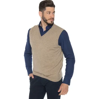 Pánská vesta Duuree.cz Kašmírová vesta Marco Barva: Hnědá, Velikost: L