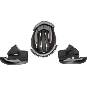 Helma na motorku Lícnice a klobouk pro přilby cross cup two/sonic, cassida (černá/šedá, vel. xs)