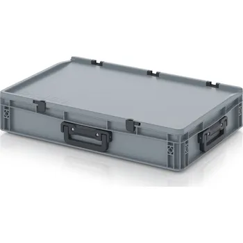 paleta Euro přepravky kufry 3G 60 x 40 x 13,5 cm - Stříbrošedá - materiál: PP - ED 64/12 HG 3G