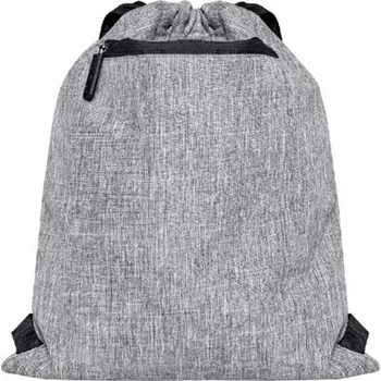 Školní batoh Batůžek Miami se zatahovací šňůrkou Bags2go 3 l, 42 x 33 cm Barva: šedá melír - černá, Velikost: 43 x 34 cm BS15391