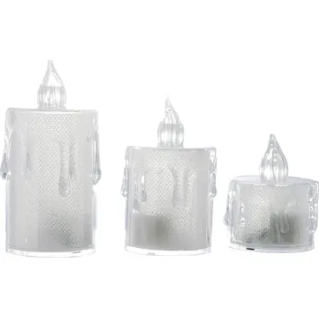 Vánoční dekorace Svítící LED svíčka ve 3 velikostech Velikost: Střední