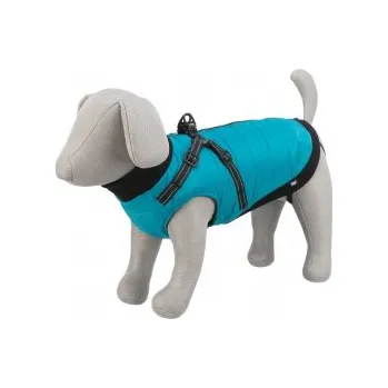 Obleček pro psa Obleček PONTIS - vesta s postrojem, tyrkysová 27cm