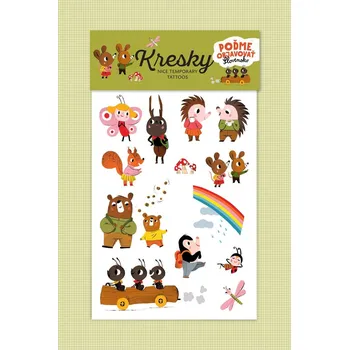 Balící papír Tetování Slovenské zvieratka - Kresky 0000462