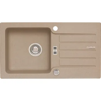 Granitový dřez Alveus NIAGARA 30 BÉŽOVÁ Set - různé typy baterií Dřez / Set: Dřez, Baterie: Bez baterie