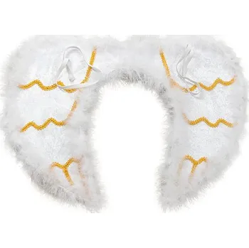 Karnevalový doplněk Funiglobal - Bílá a zlatá andělská křídla pro děti -