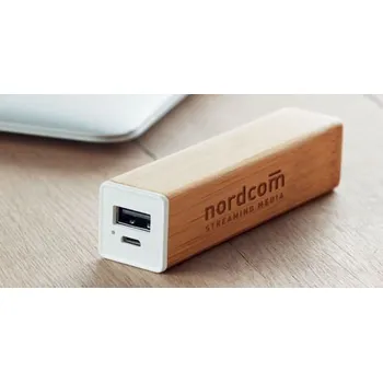 USB flash disk Power banka Bambus 2200 mAh 30ks