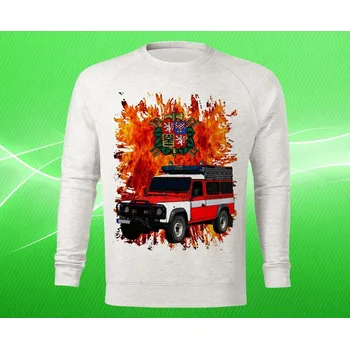 Pánská mikina mikina hasiči LAND ROVER DEFENDER pánská 3XL