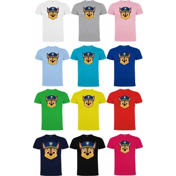 Dětská móda Tričko Chase Tlapková Patrola Head Barva: Červená, Velikost: 134/140 - 9/10let