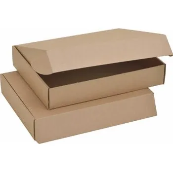 Obalový materiál Krabice s víkem A4, E vlnitá HH, vnitřní rozměr 323x254x60