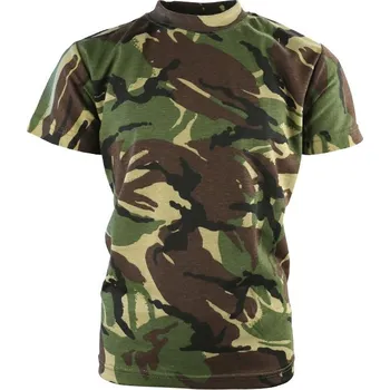 KOMBAT UK Triko dětské maskovací DPM woodland Velká Británie Kombat 170g Velikost: 9-11 let