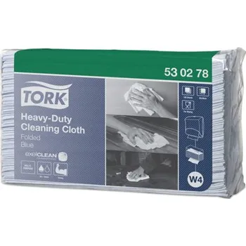 Tork Heavy-Duty čisticí utěrka, sklad, 1 balení = 100 utěrek, 1 vrstvá, modrá, W4, 530279