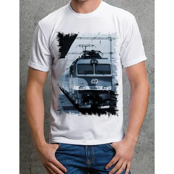 Pánské tričko tričko s lokomotivou 151 014-8 122