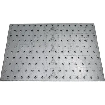 Tesařské kování Mark PP19 / PP28 Destička perforovaná 120x240x2mm tesařská spojka děrovaná pozinkovaná CE