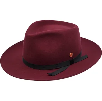 Klobouk Luxusní bordó klobouk Fedora - Mayser Ari Bordeaux Velikost: 61 cm (XL)