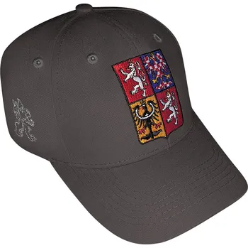 Pokrývka hlavy Kšiltovka šedá český znak Barva: steel gray