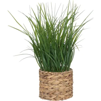 Bytová dekorace Atmosphera Umělá tráva v květináči s vodního hyacintu, výš, 70 cm