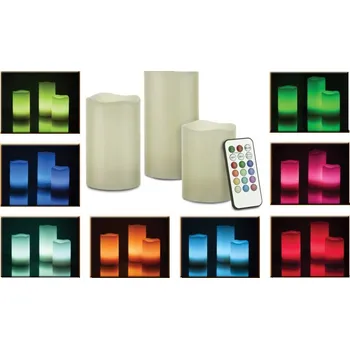 Svíčka Led svíčky - 3 kusy na dálkové ovládání