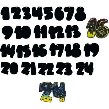 Vánoční dekorace Anděl Adventní škrabací kalendář 14,5 x 12 cm 10722