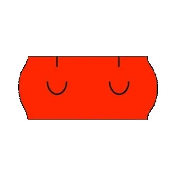 Samolepící etiketa Etikety Universal 26 x 12 Signální červené