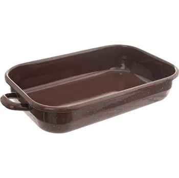 pekáč ORION Smaltovaný pekáč Brown 27,5 x 18 cm