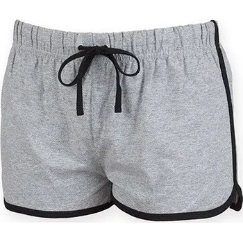 Dámské kraťasy Dámské retro šortky SF Women Barva: šedá melír-černá, Velikost: XXL SF69