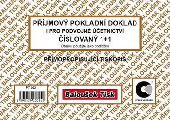 Tiskopis Baloušek Tisk PT032 příjmový pokladní doklad A6 50 listů
