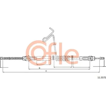 Auto-moto Tažné lanko, parkovací brzda COFLE 92.11.5572