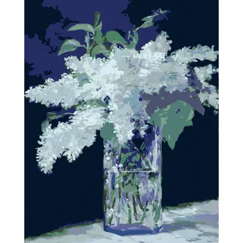 Diamondi Diamantové malování - ZÁTIŠÍ S ŠEŘÍKY (ÉDOUARD MANET) Rozměr: 40x50 cm, Rámování: bez rámu a bez vypnutí plátna