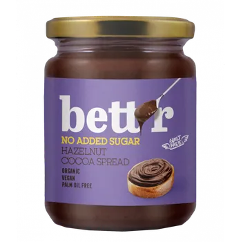 Bett’r lískooříškovo-kakaová pomazánka bez přidaného cukru bio 250g