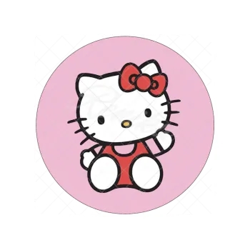 Jedlá dekorace na dort HELLO KITTY růžová, VARIANTA Jedlý papír 1785
