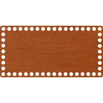 WoodenPuzzle.cz Dno na háčkování - obdélník - palisandrová lazura (různé velikosti) Velikost: 20x10 cm