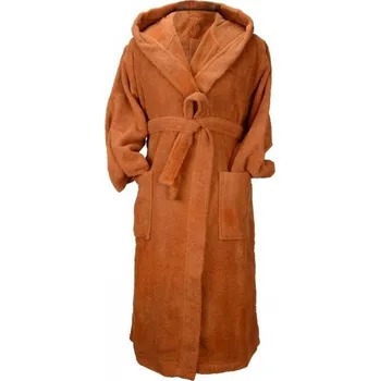 Dámský župan A&R Unisex župan s kapucí z turecké bavlny 400 g/m Barva: terra, Velikost: 3XL AR026