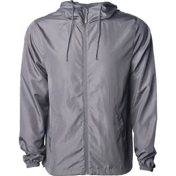 Pánská větrovka Independent Pánská lehká voděodolná větrovka s vysokým límcem Barva: Šedá grafitová, Velikost: 3XL NP700