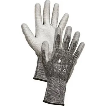 Pracovní rukavice Pracovní rukavice PU proti prořezu CUT-5, HS-04-018, pár