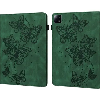 Příslušenství pro tablet VSECHNONAMOBIL 60091 ART BUTTERFLIES Zaklápěcí pouzdro Xiaomi Pad 6 / Pad 6 Pro zelené