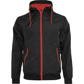 Pánská casual bunda Bunda větrovka Alex Fox Wind - černá-červená,