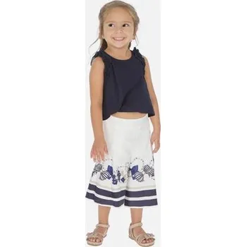Dívčí kraťasy luxusní dětské oblečení letní s pruhy Mayoral 3548-41 velikost 128
